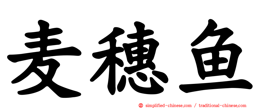 麦穗鱼