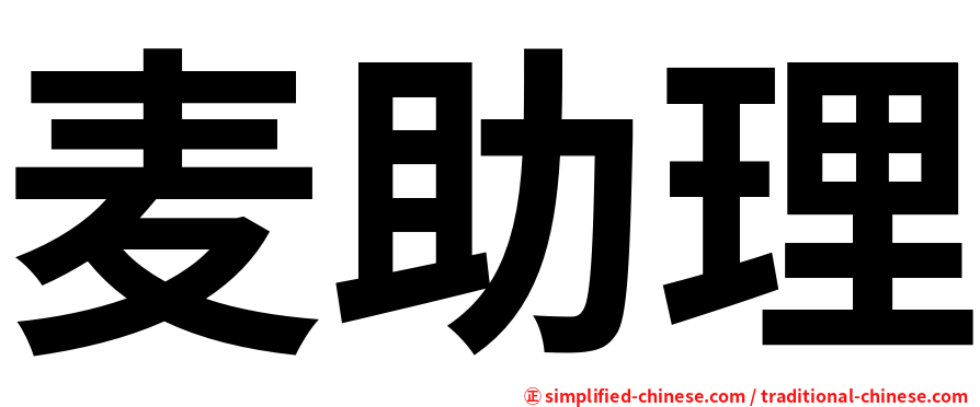 麦助理