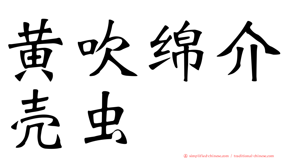 黄吹绵介壳虫