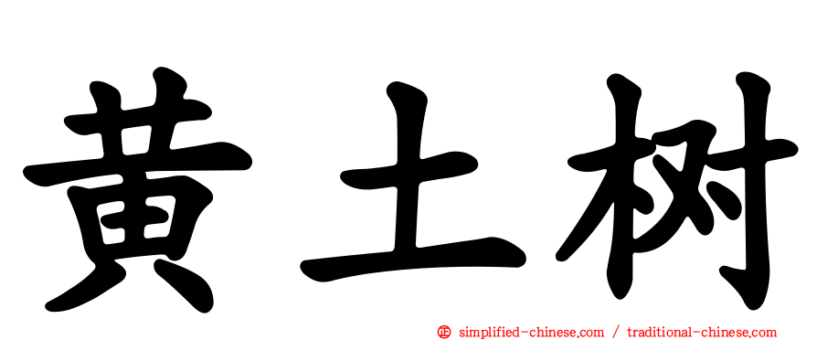 黄土树