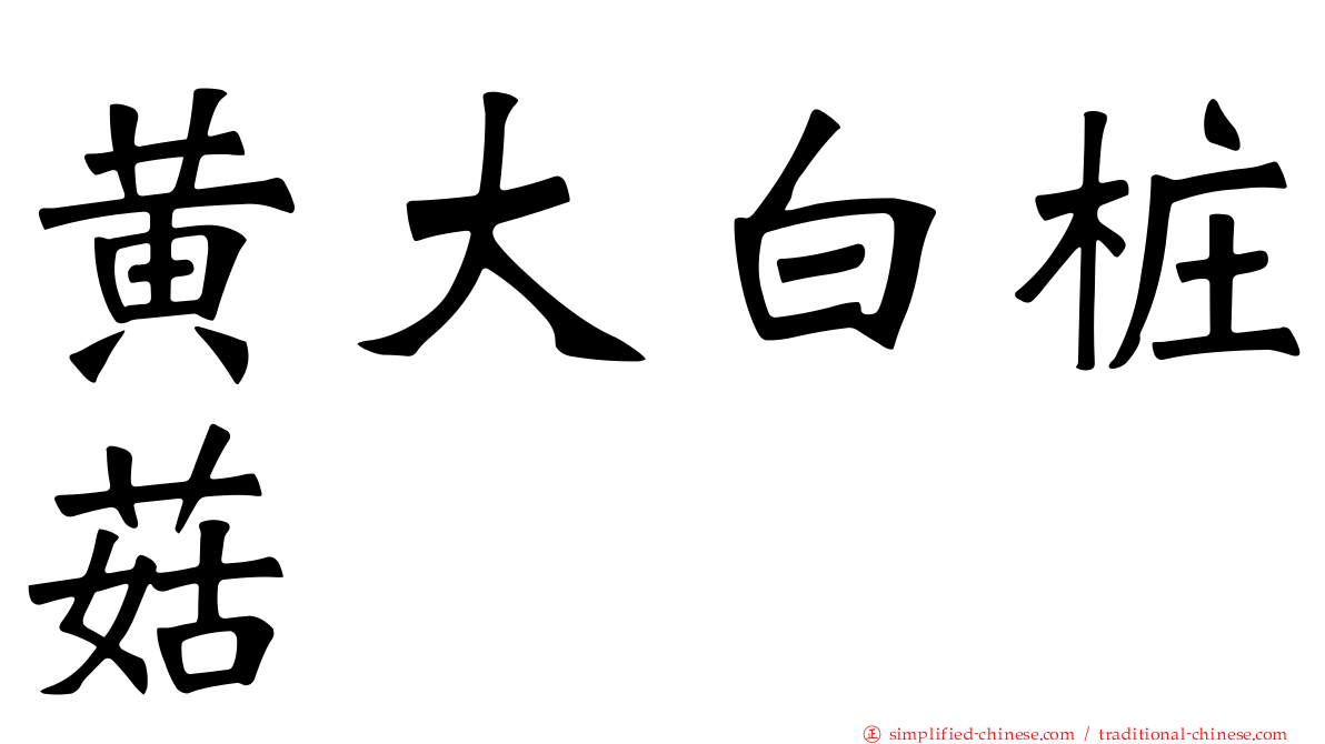 黄大白桩菇