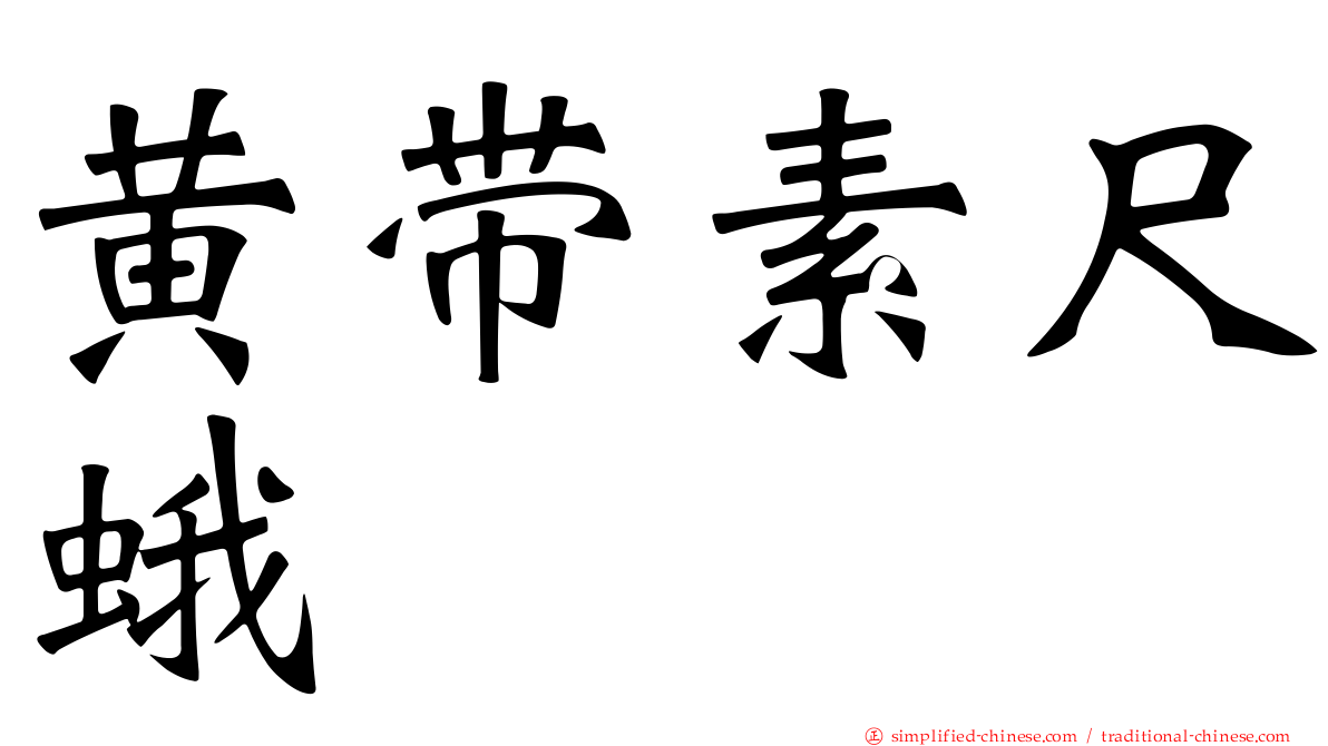 黄带素尺蛾