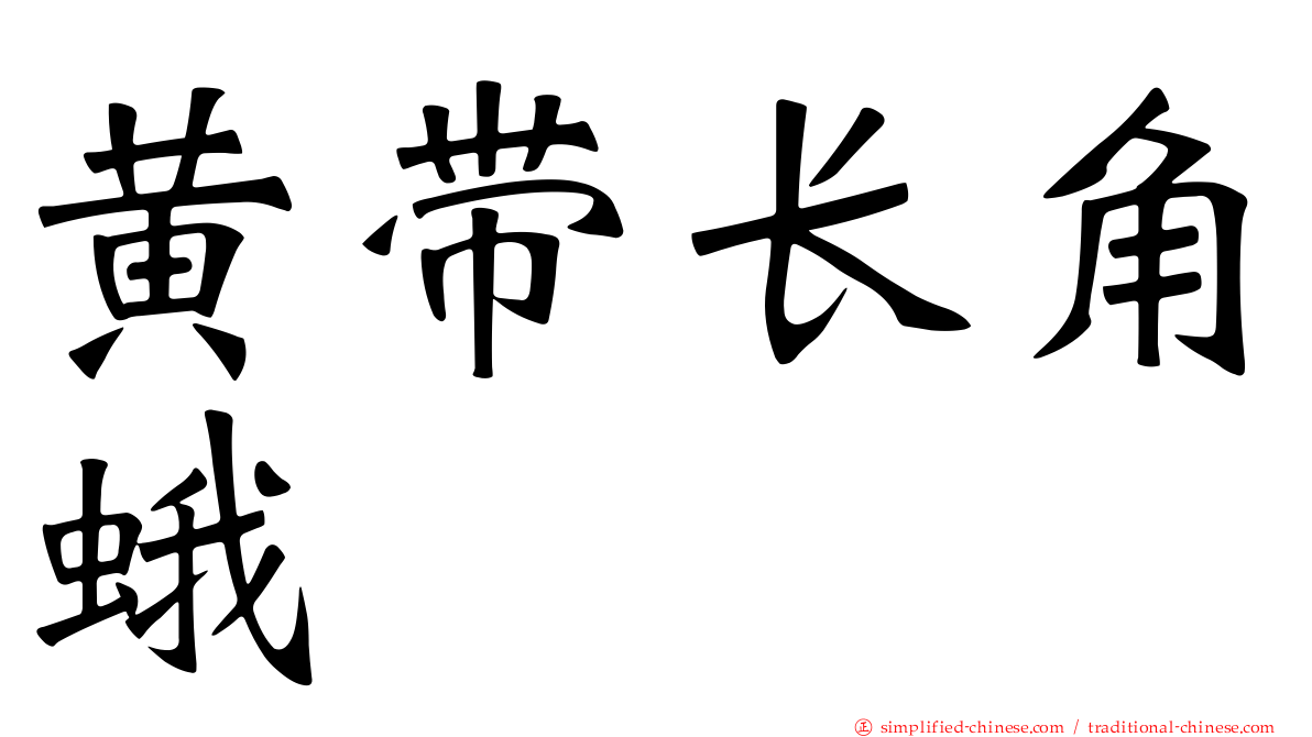 黄带长角蛾