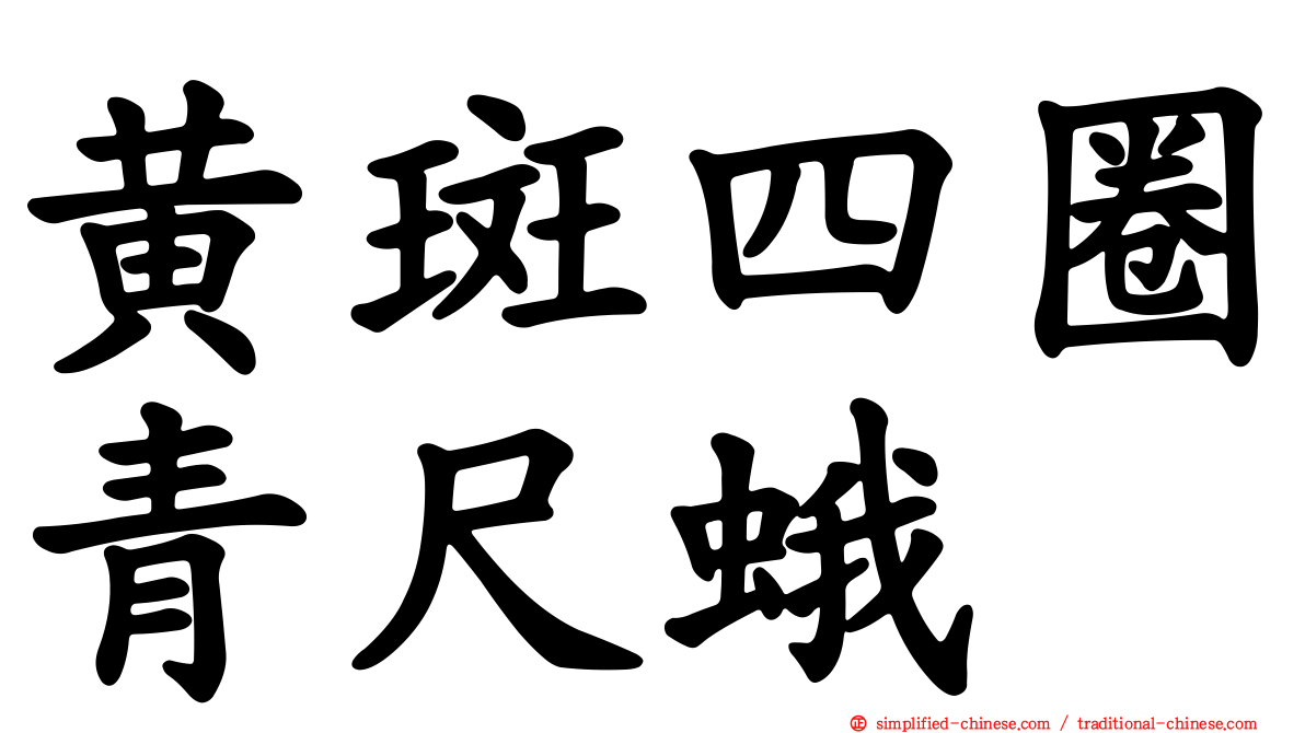 黄斑四圈青尺蛾