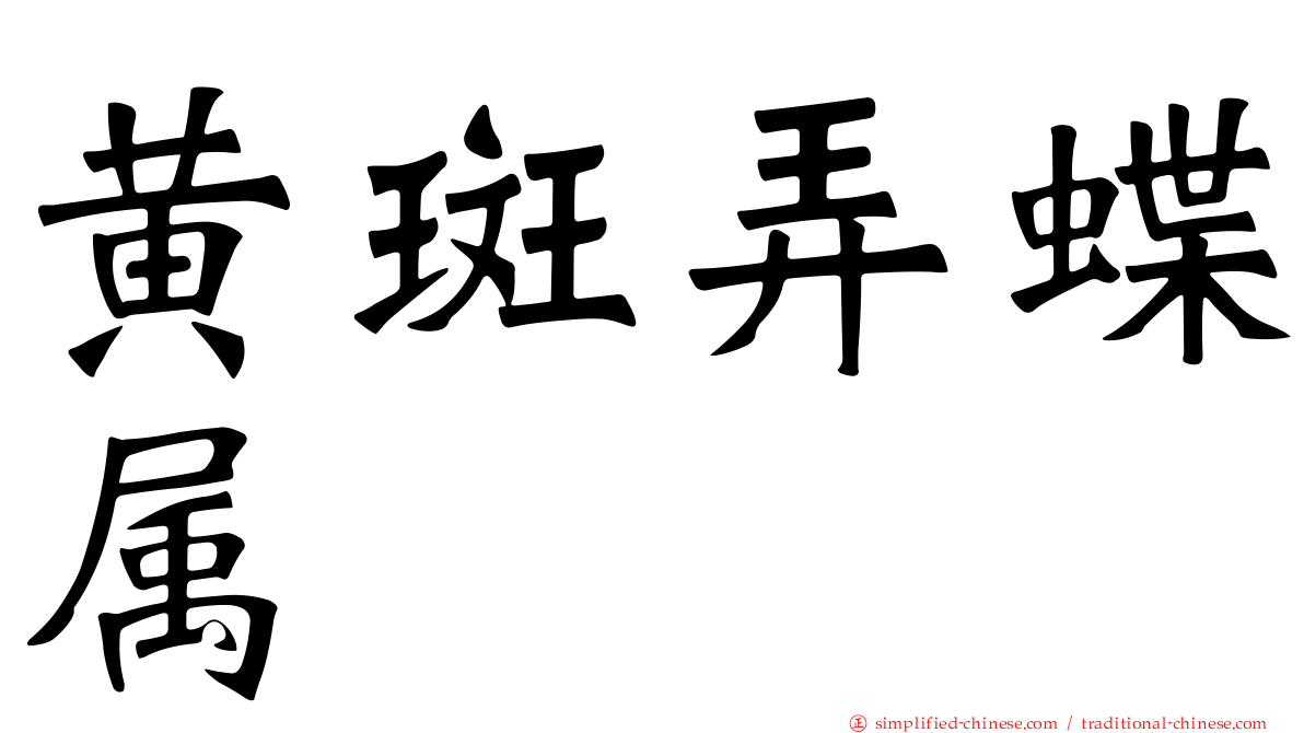 黄斑弄蝶属