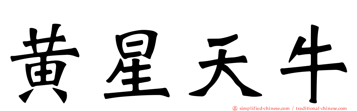 黄星天牛