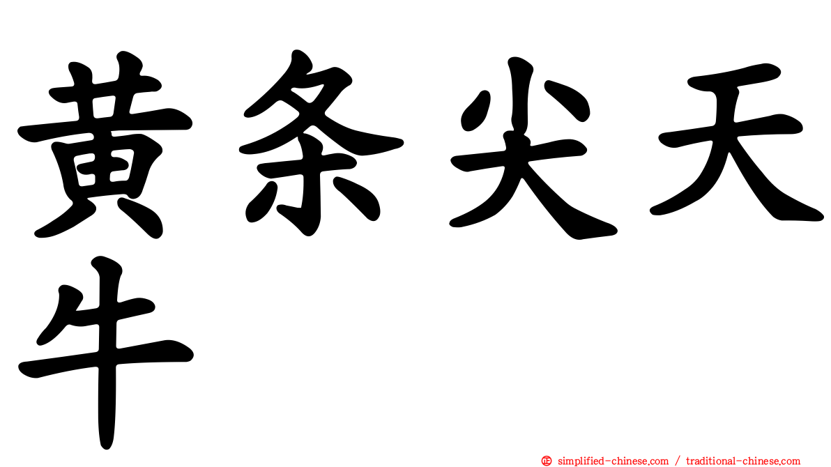 黄条尖天牛