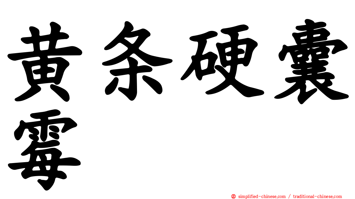 黄条硬囊霉