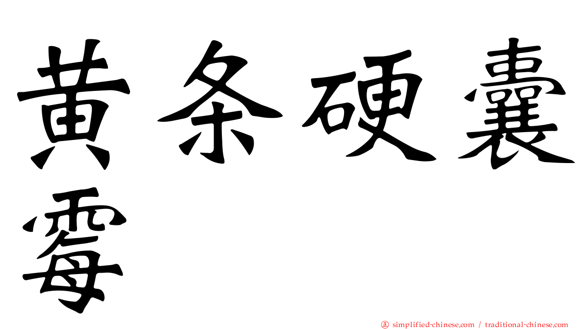 黄条硬囊霉