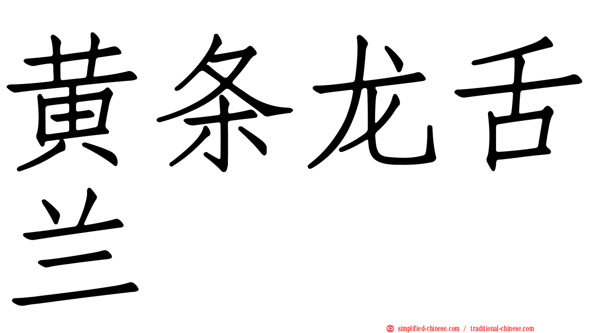 黄条龙舌兰