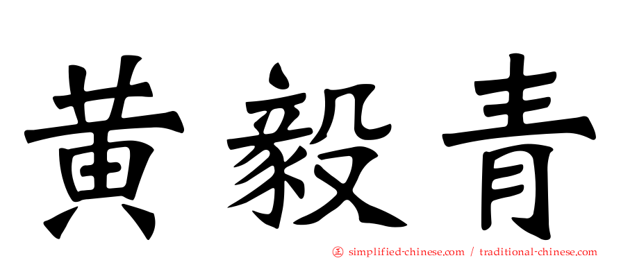 黄毅青