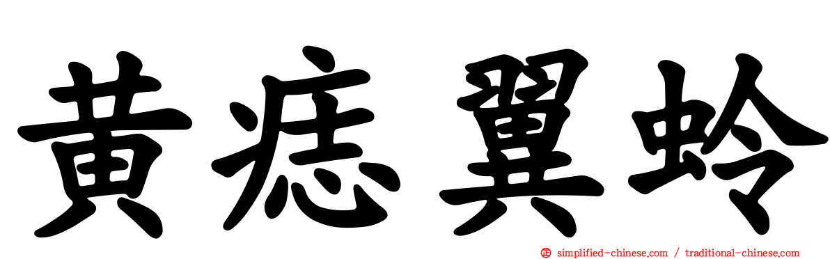 黄痣翼蛉