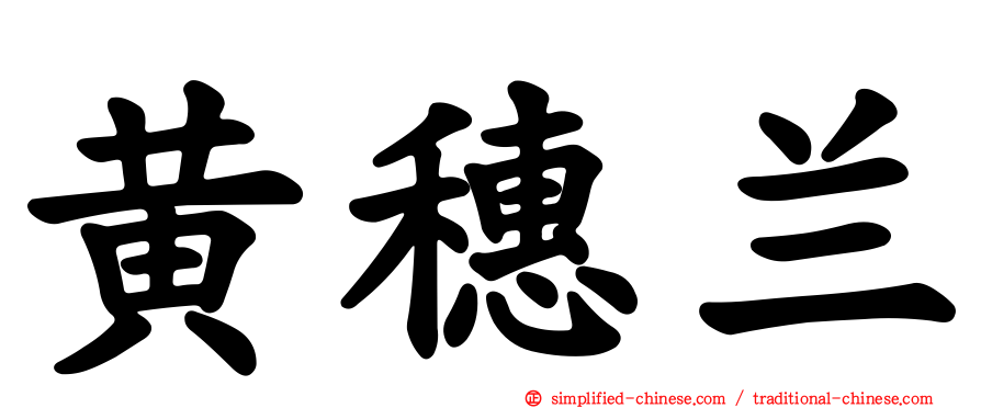 黄穗兰