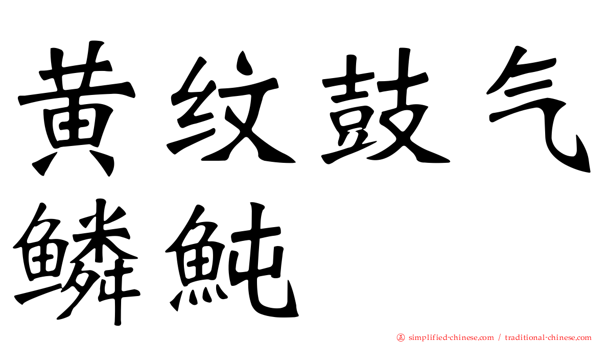 黄纹鼓气鳞鲀