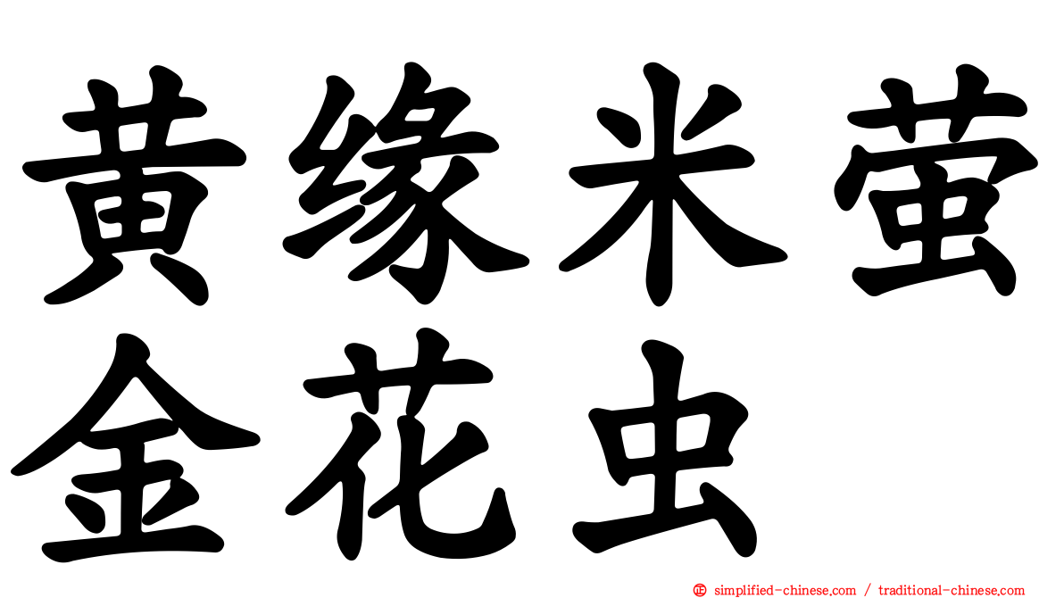 黄缘米萤金花虫