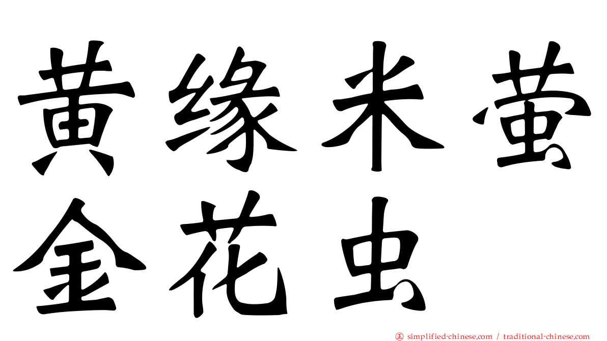 黄缘米萤金花虫