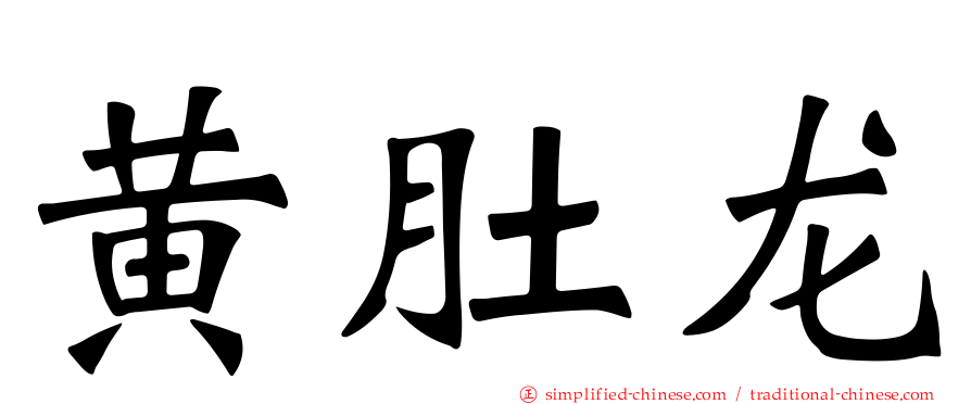 黄肚龙