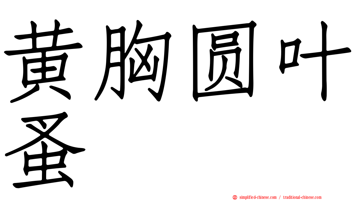 黄胸圆叶蚤