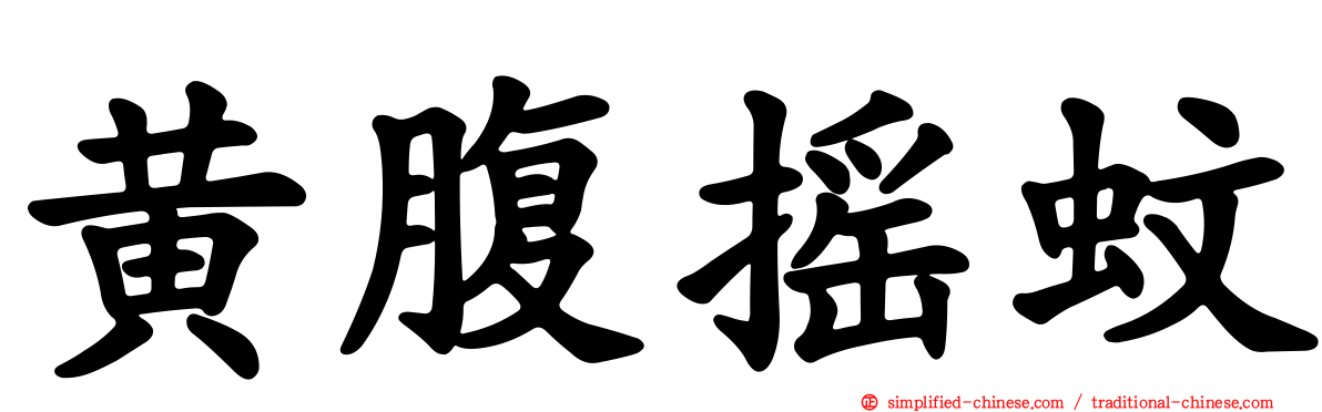 黄腹摇蚊