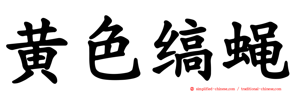 黄色缟蝇