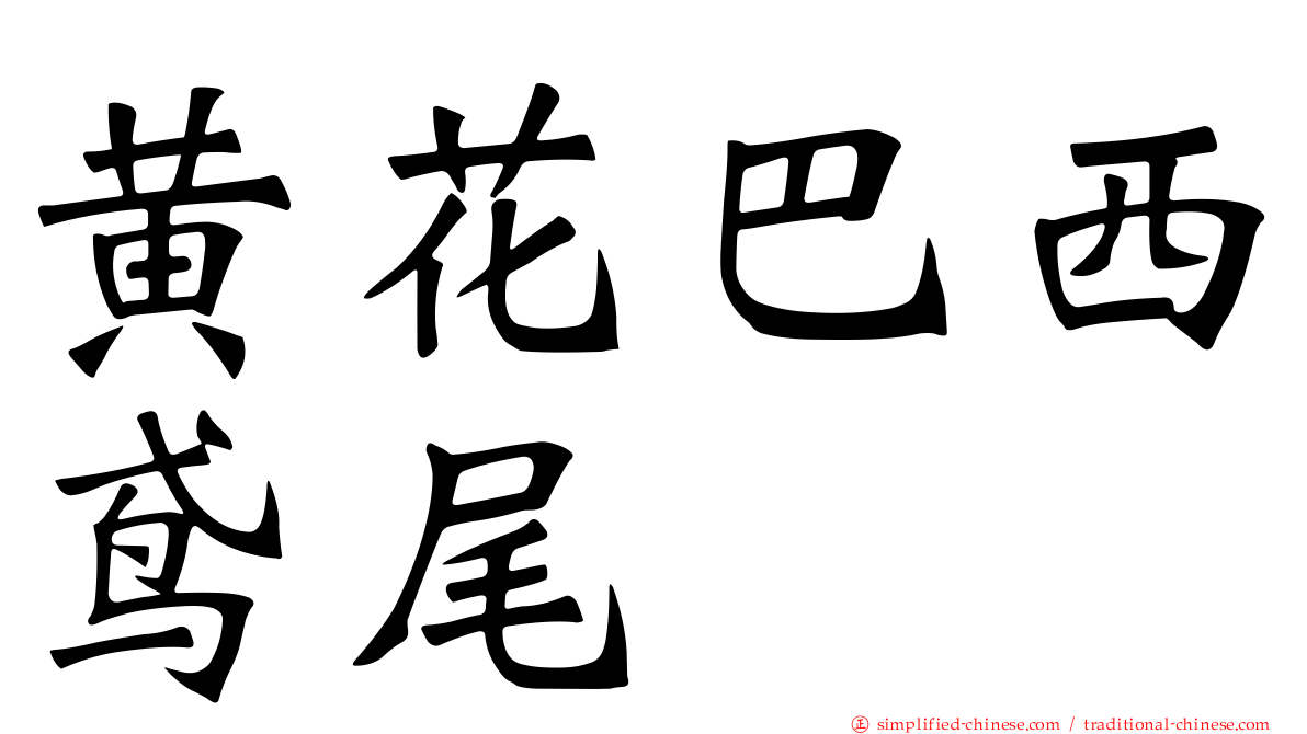 黄花巴西鸢尾