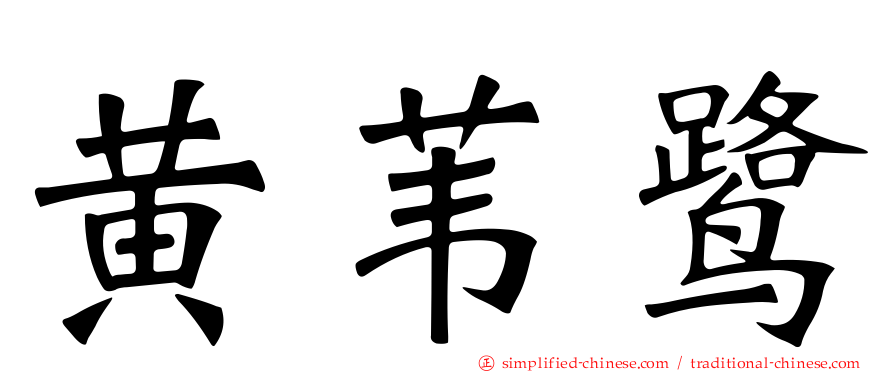 黄苇鹭