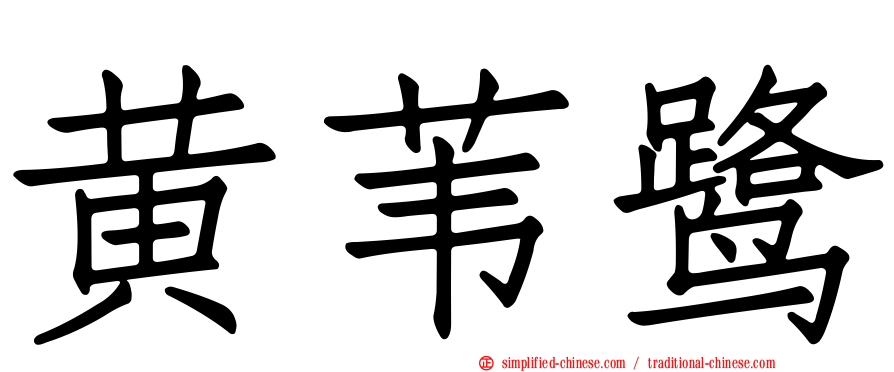黄苇鹭