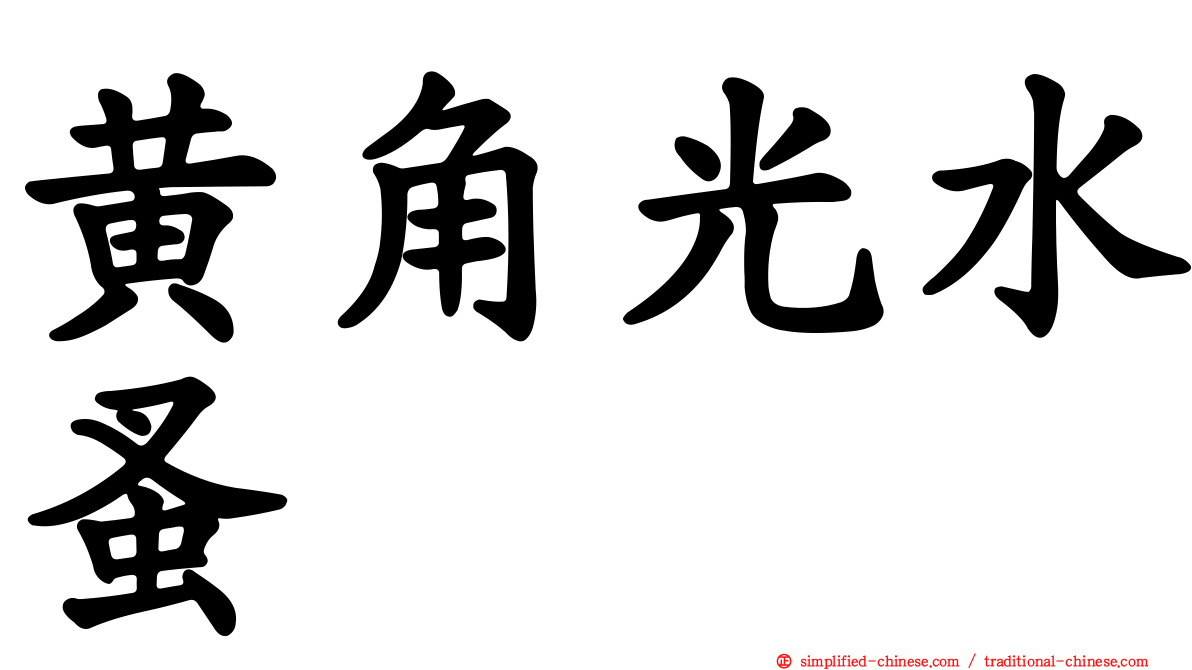 黄角光水蚤