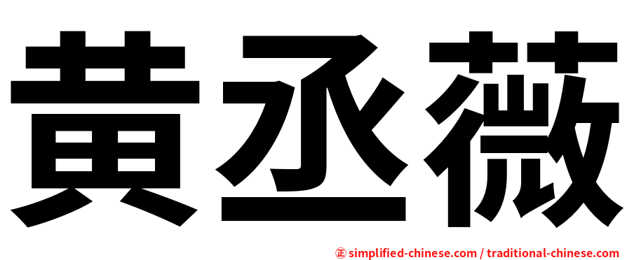 黄丞薇