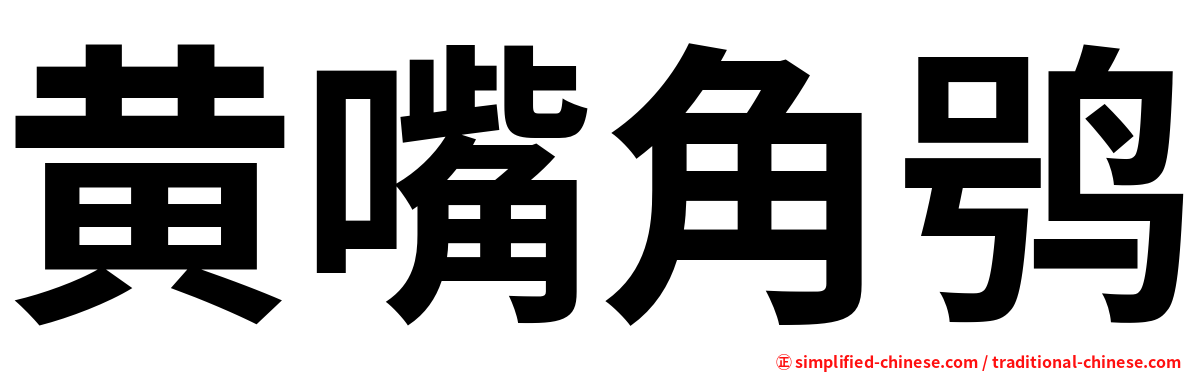 黄嘴角鸮