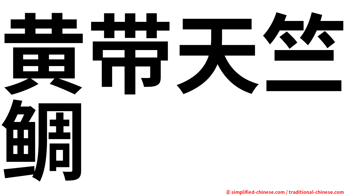 黄带天竺鲷