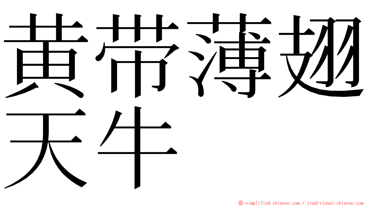 黄带薄翅天牛 ming font