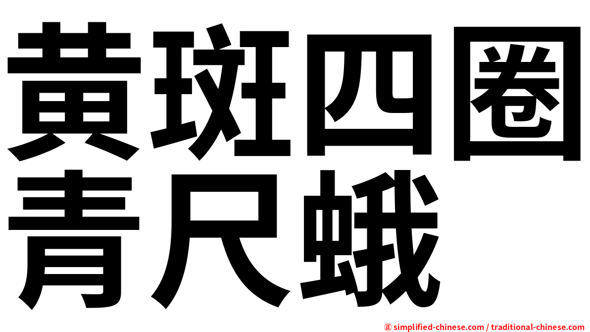 黄斑四圈青尺蛾