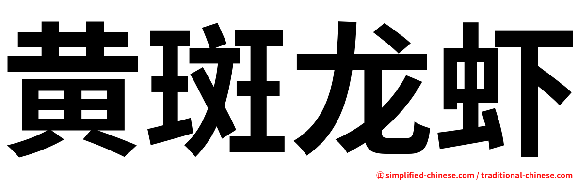 黄斑龙虾