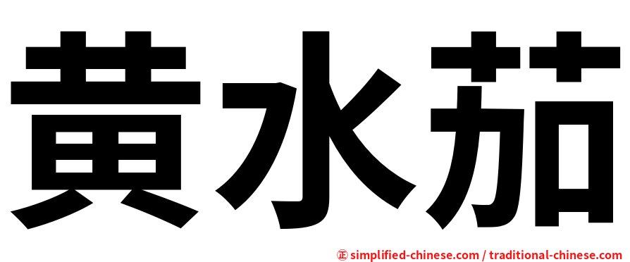 黄水茄
