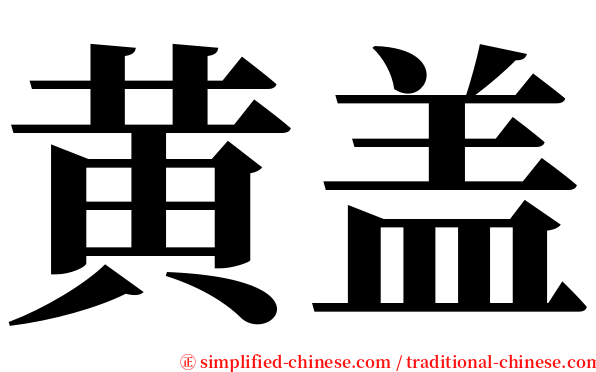 黄盖 serif font