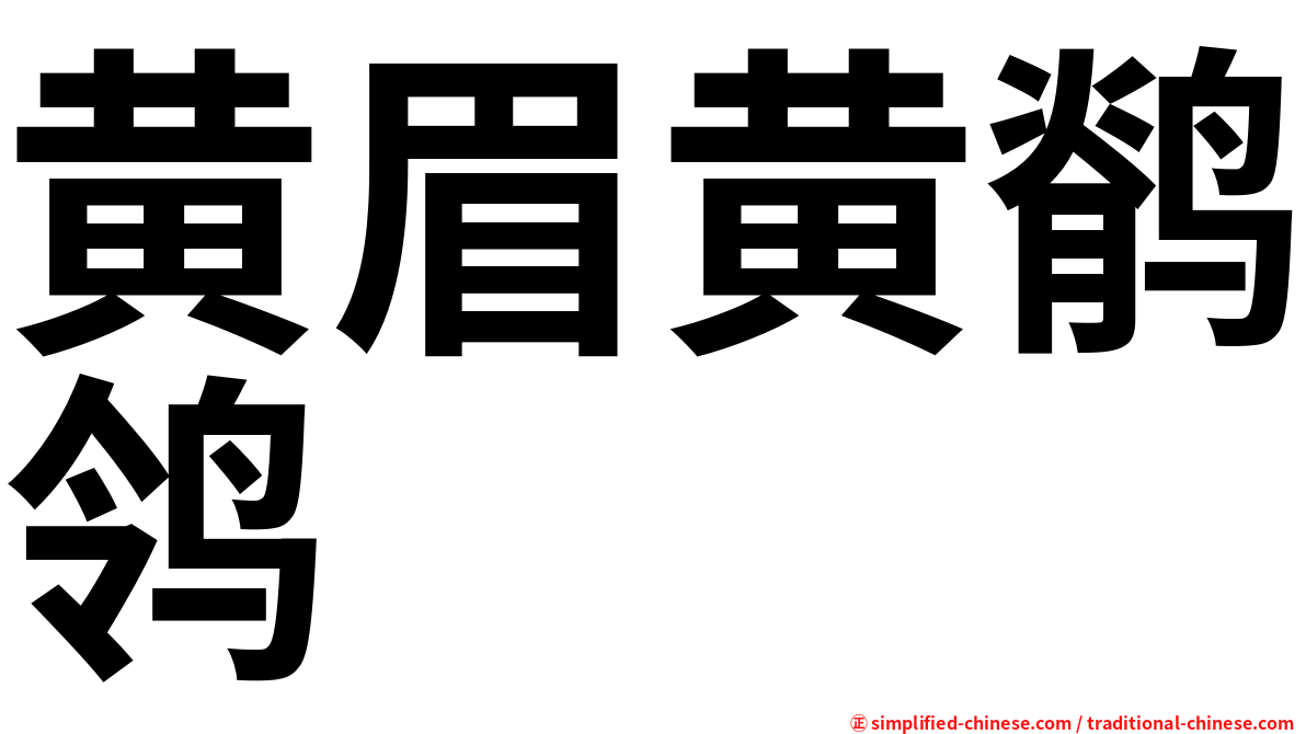 黄眉黄鹡鸰