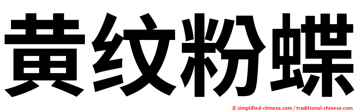 黄纹粉蝶