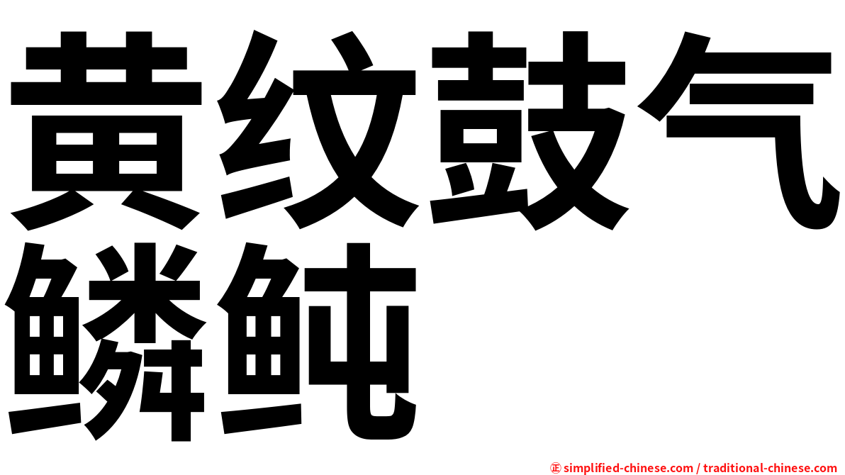 黄纹鼓气鳞鲀