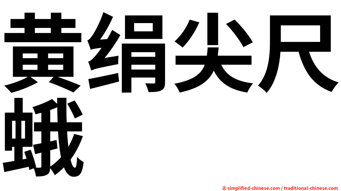 黄绢尖尺蛾