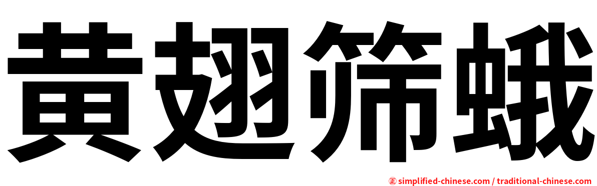 黄翅筛蛾
