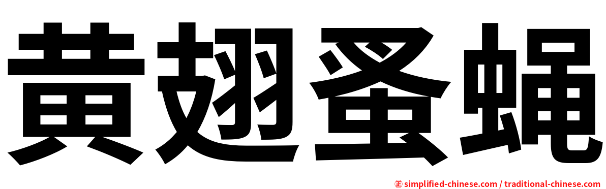 黄翅蚤蝇