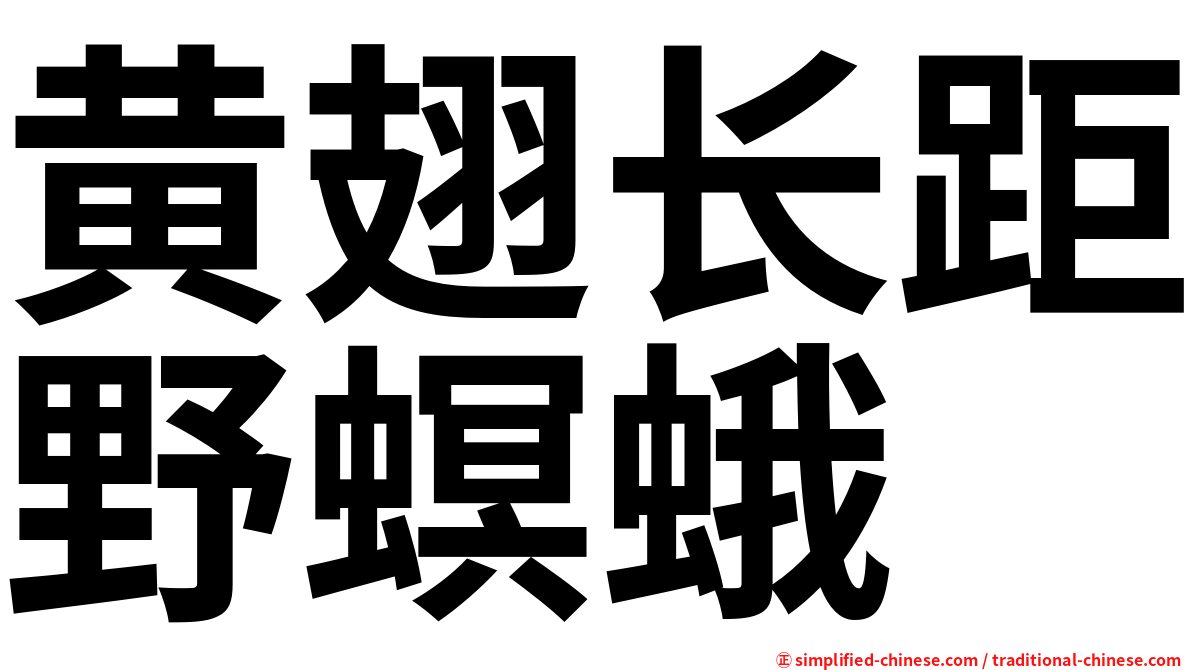 黄翅长距野螟蛾