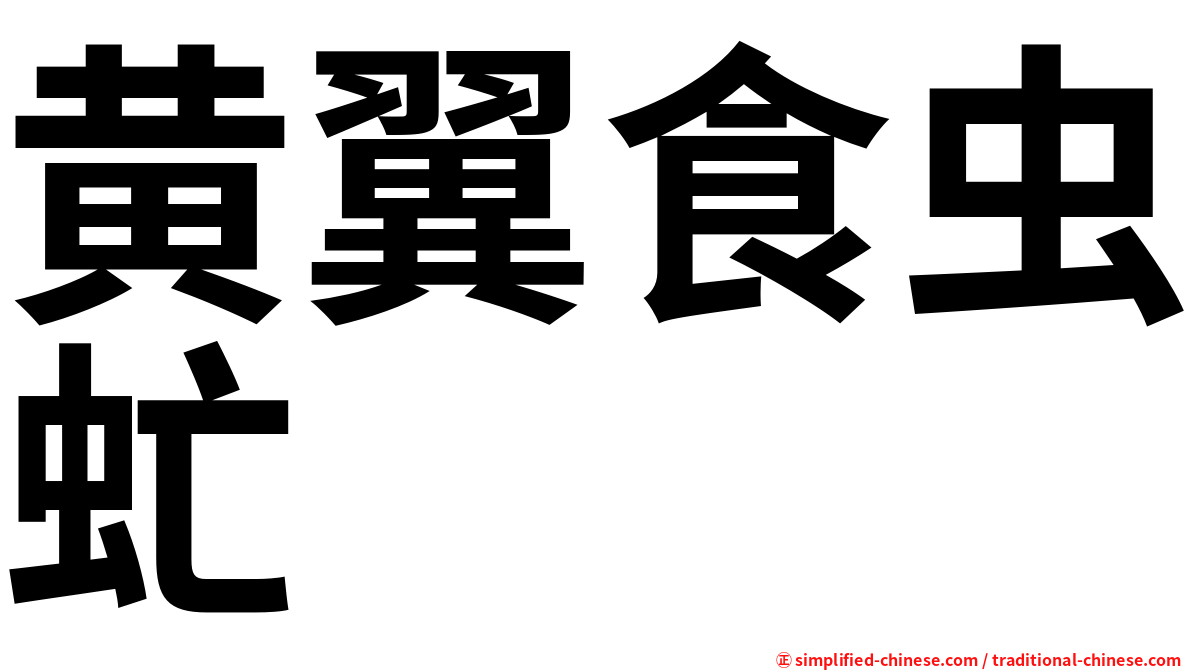 黄翼食虫虻