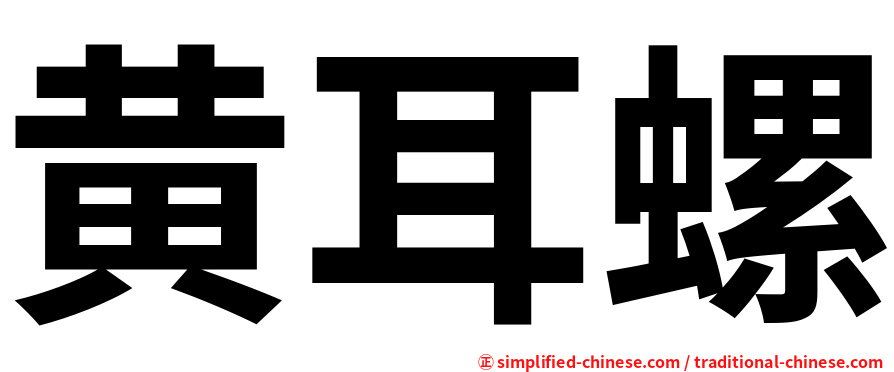 黄耳螺