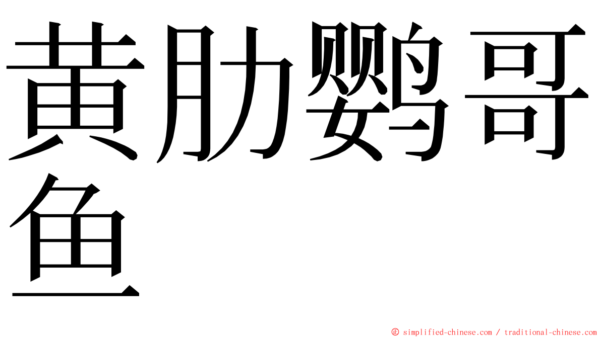 黄肋鹦哥鱼 ming font
