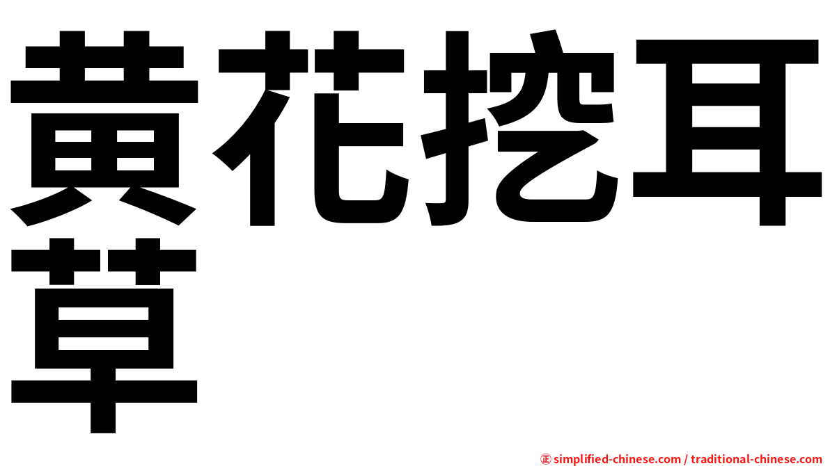黄花挖耳草