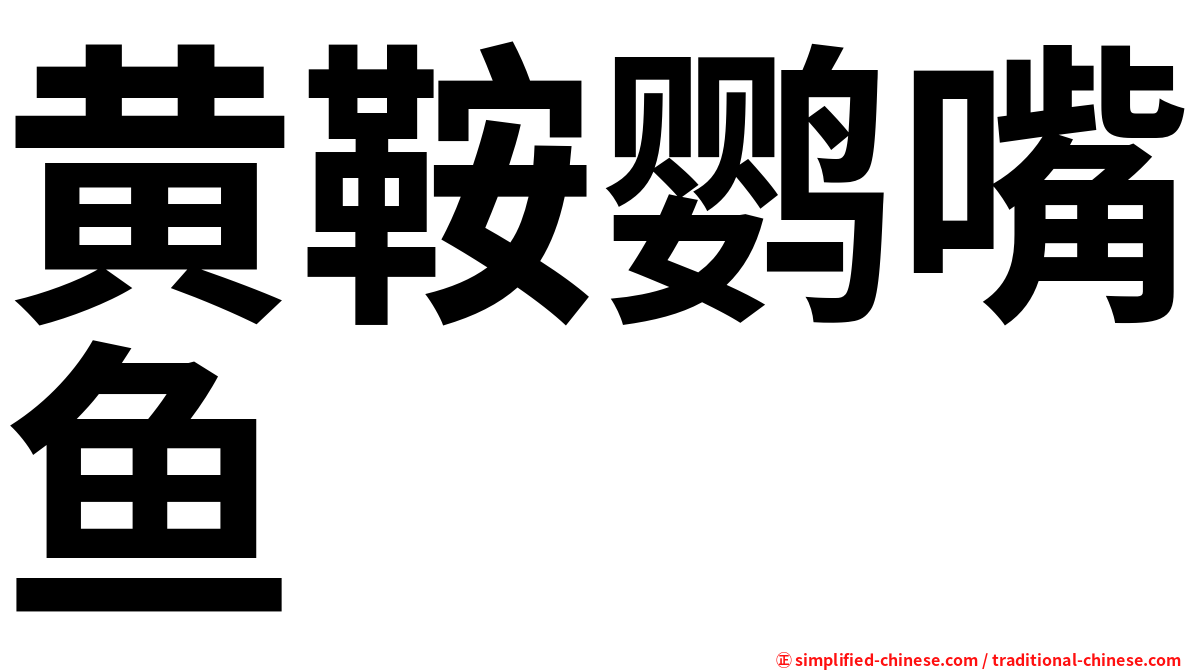 黄鞍鹦嘴鱼