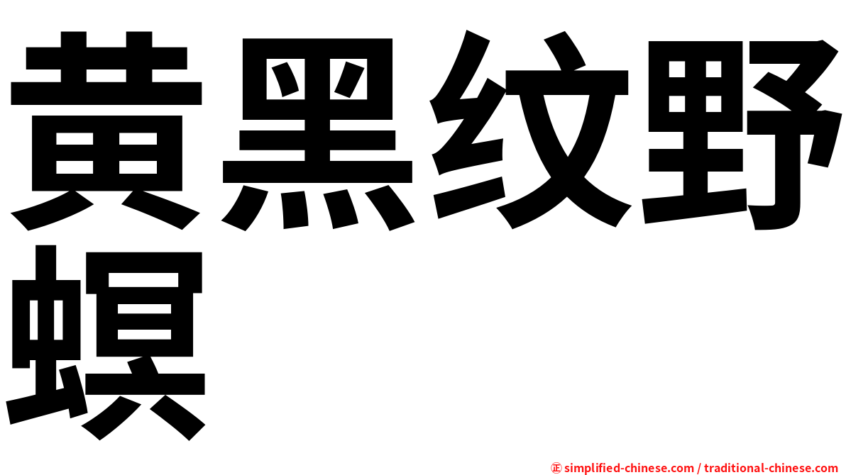 黄黑纹野螟