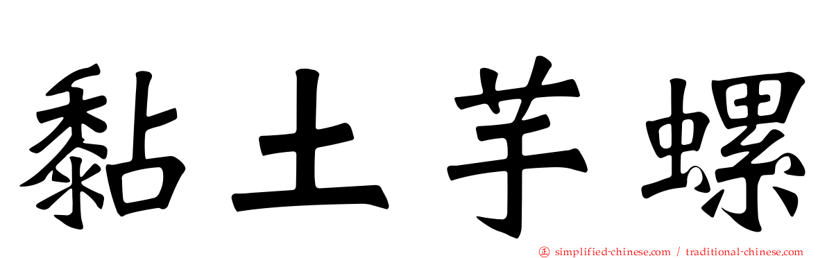 黏土芋螺